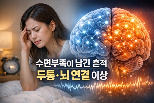 수면부족이 남기는 흔적, 두통을 넘어 뇌 연결까지 달라진다