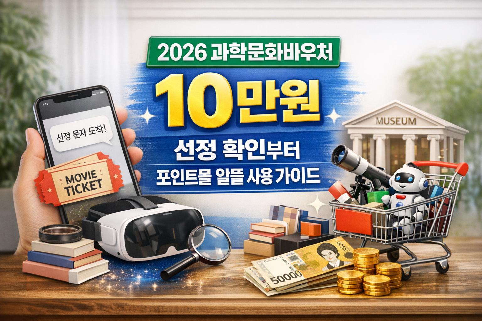 2026 과학문화바우처 10만원, 선정 확인부터 포인트몰 알뜰 사용 가이드