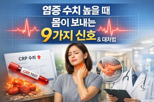 염증 수치 높을 때, 몸이 먼저 보내는 9가지 신호와 현명한 대처