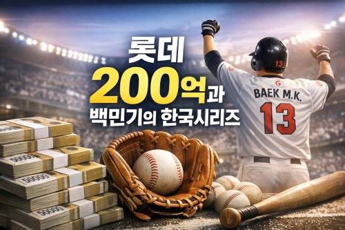 롯데 200억의 진짜 비용과 백민기 한국시리즈의 대비가 남긴 것