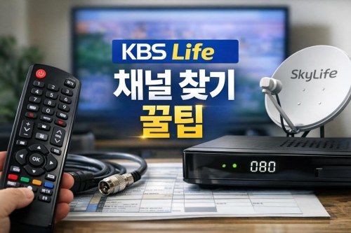 KBS Life 채널번호 헷갈릴 때 한 번에 찾는 법 IPTV와 케이블 최신 가이드