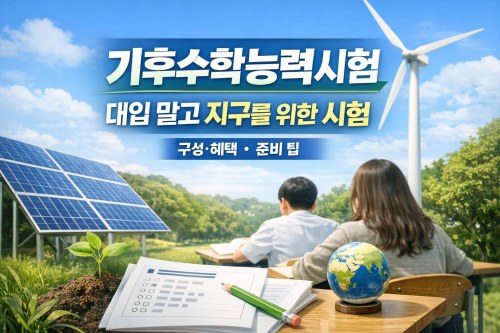 기후수학능력시험, 대입 말고 지구를 위한 시험: 구성·혜택·준비팁
