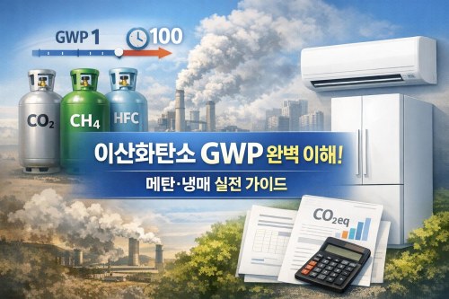 이산화탄소 GWP 한 번에 이해하고 메탄과 냉매까지 실전 가이드