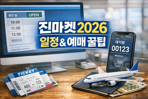 진마켓 2026 하반기 일정과 예매 순서 한 번에 정리, 대기열 피하고 특가 잡는 법