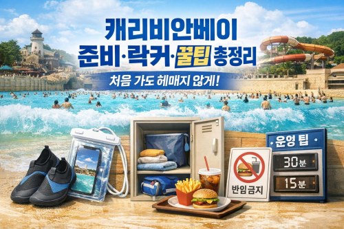 캐리비안베이 준비물·락커·운영팁 총정리: 처음 가도 헤매지 않게
