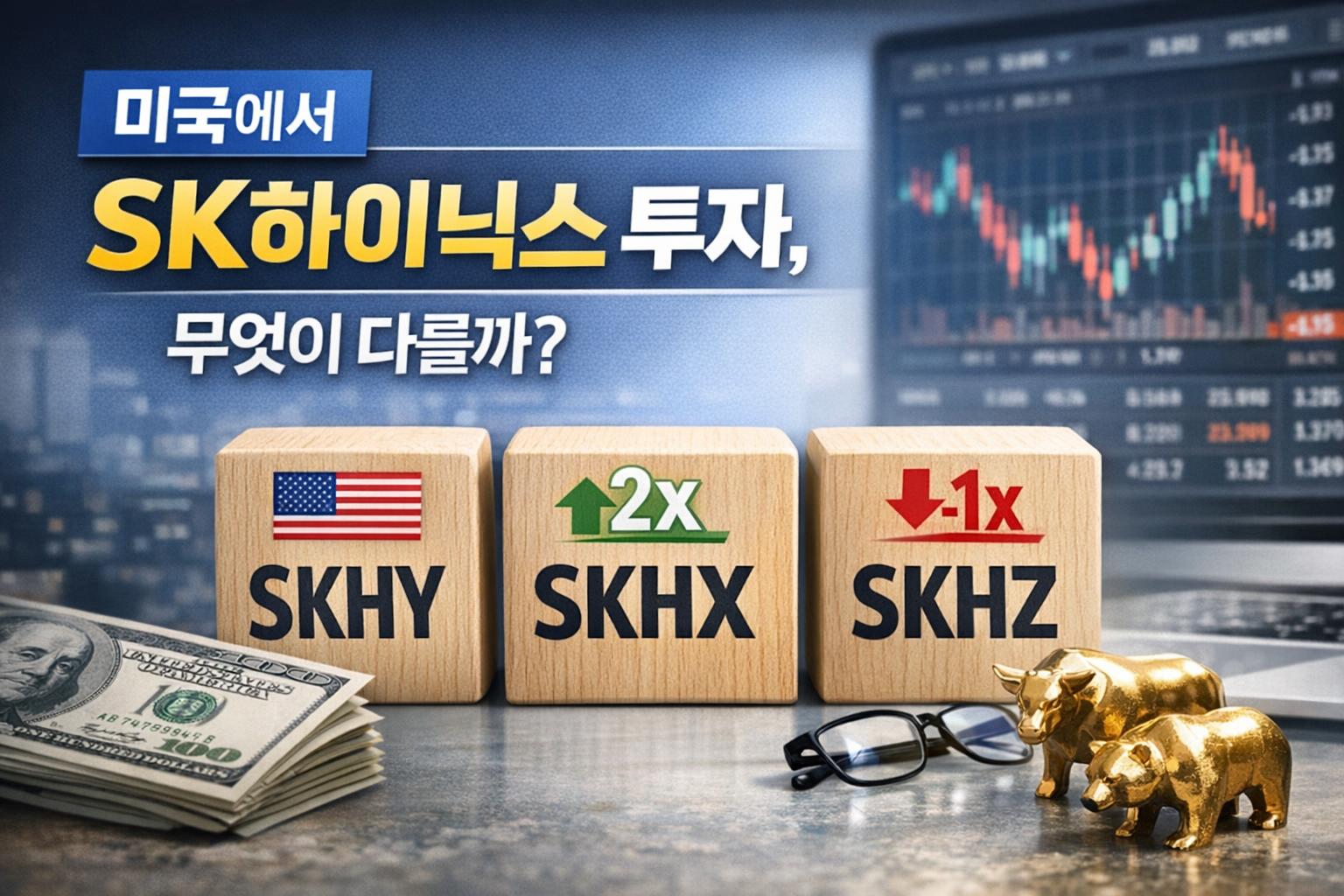 미국 계좌로 하이닉스 사려면 SKHY와 SKHX, SKHZ 이렇게 다릅니다
