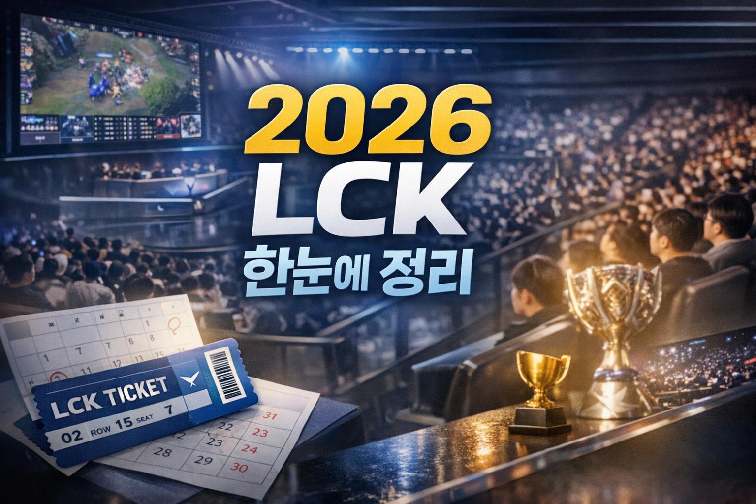 2026 LCK 순위와 일정 티켓 예매 팁을 한 번에 정리